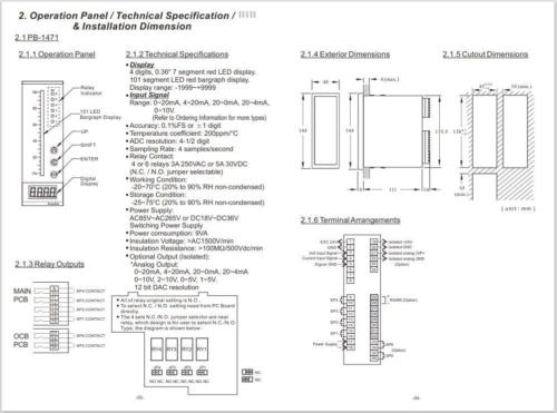 Microprocessor-Panel-Meter-Operation-Manual